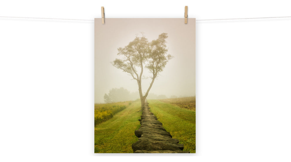 Wall Art Print Landscape Photograph Calming Morning Rural Unframed, 18" X 24"