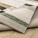 Sadie Layered Blocks Beige/Multi Area Rug, Beige/Multi, 10'x13'2"