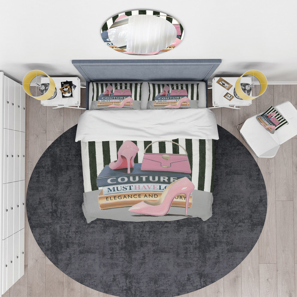 Glam Fashion High Heels Vii Glam Duvet Cover Set, Twin