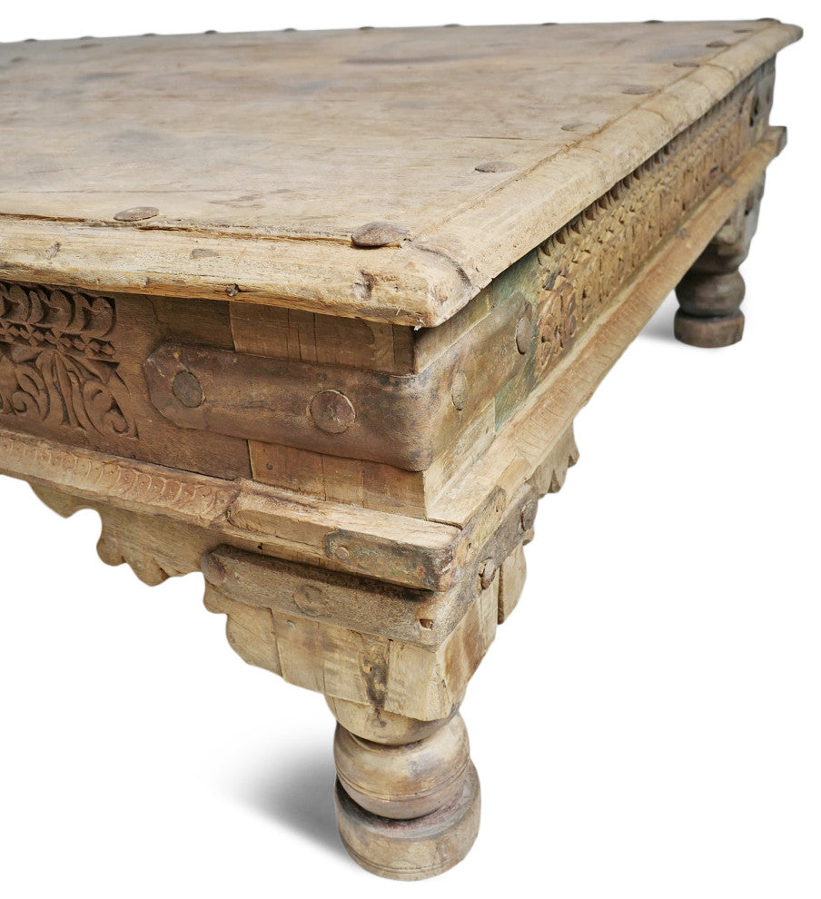 Consigned Vintage Teak Takhat Coffee Table 5
