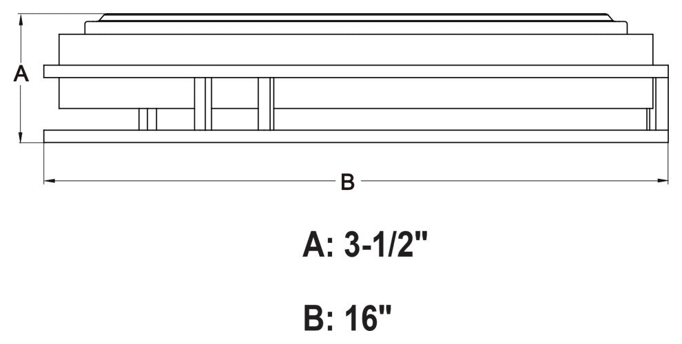 Northgate 16-in W Integrated LED Matte Black Gold Flush Ceiling Light Fixture