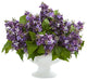 Lilac Artificial Arrangement in White Vase, Purple