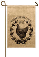 Chicken Burlap Garden Flag