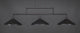 Vintage 3-Light Bar, Dark Granite