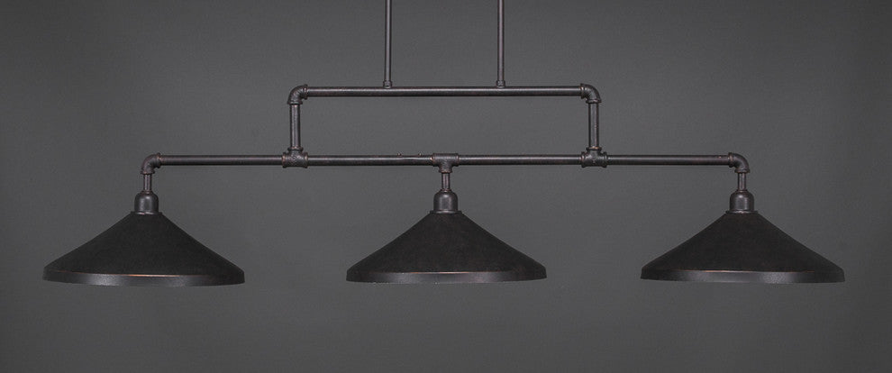 Vintage 3-Light Bar, Dark Granite