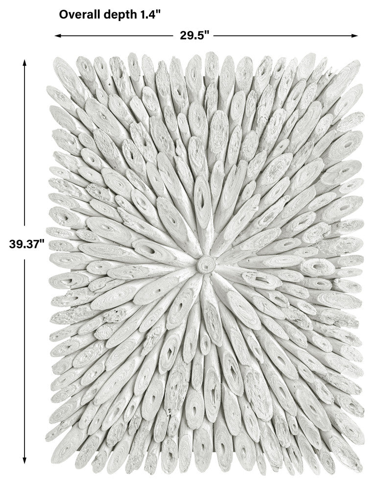 Uttermost 04342 Bahama Wood Whitewashed Wall Decor