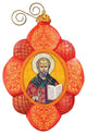 Hand Painted Saint Nick Scenic Ornament