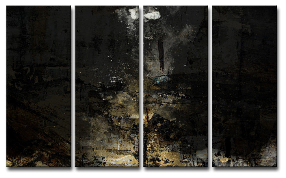 Ready2HangArt 'Glitzy Mist XLI' by Tristan Scott, 24"x48", 4 Piece Set