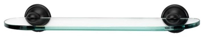 Alno 18" Glass Shelf with Brackets in Bronze