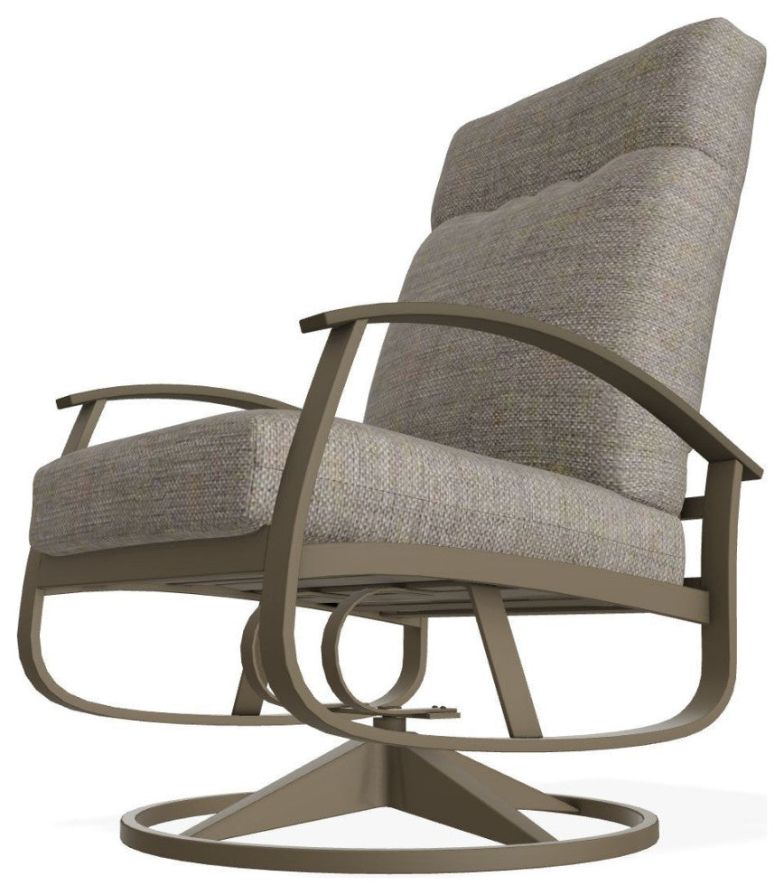 Belle Isle Cushion Deep Seat Outdoor Swivel Rocker, Cast/Beachwood