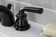Kingston Brass KB950RXL Mini-Widespread Bathroom Faucet, Pop-Up Drain