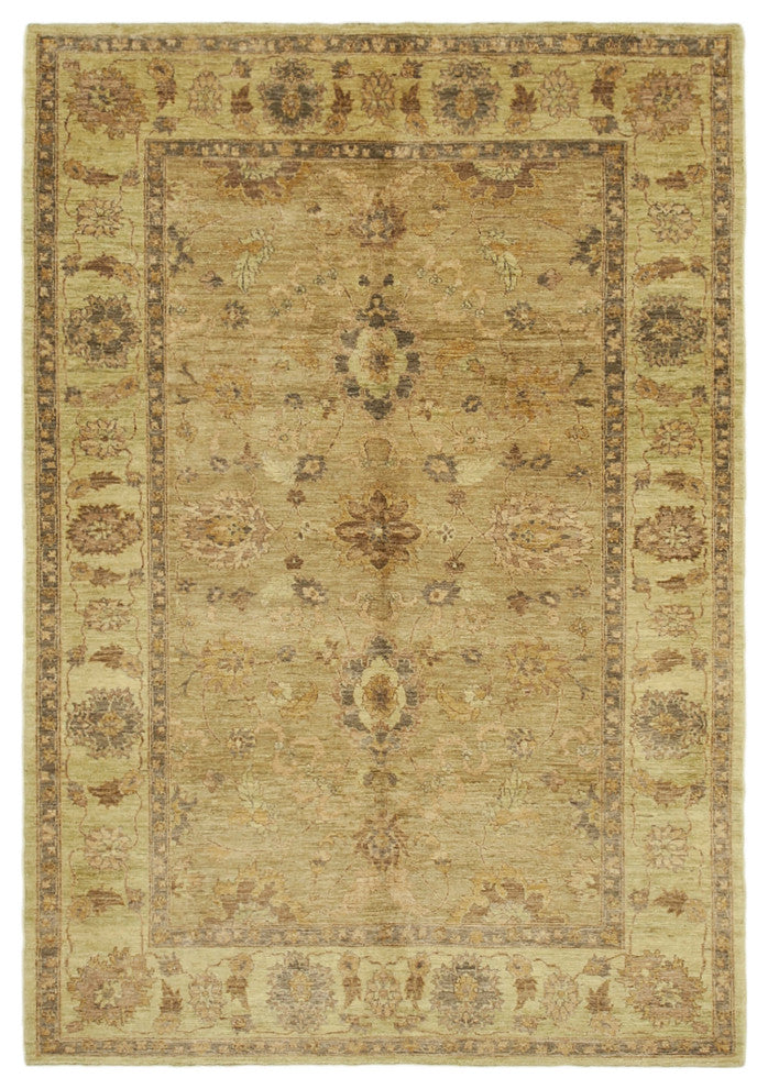 Rug N Carpet - Hand-Knotted Oriental 6' 2" x 8' 10" Decorative Oushak Area Rug