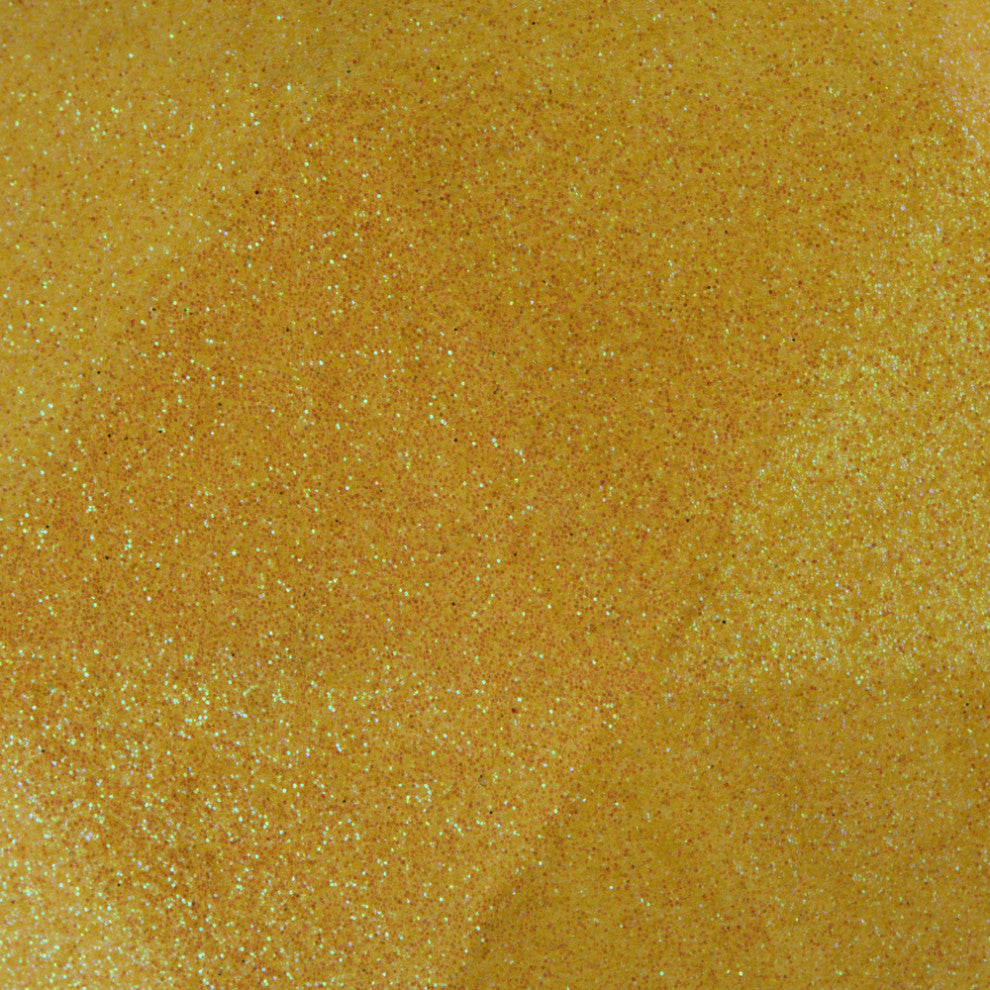 6" Yellow Glitter Geometric Ball 4-Pack