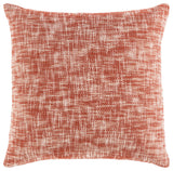 Surya Suri Brick Red Pillow Shell With Polyester Insert 20"H X 20"W