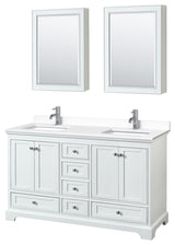 Wyndham Collection WCS202060D-VCA-MED Deborah 60" - White / White Cultured