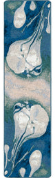 Abstract Jelly Fish, Blue, 2'x8'