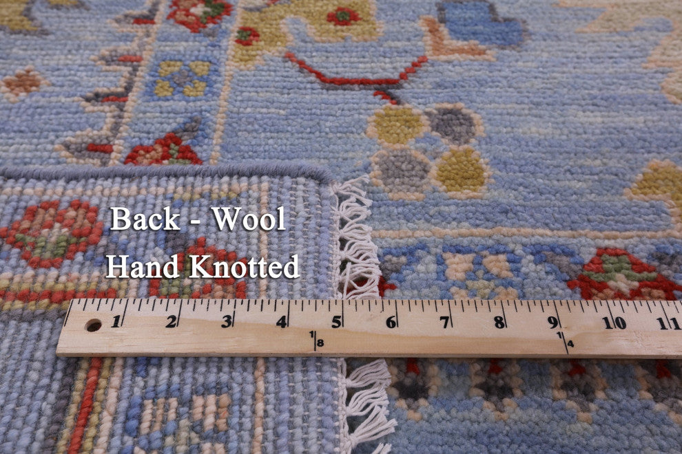 Turkish Oushak Hand-Knotted Wool Rug 9' 0" X 12' 3" - Q15418