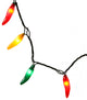 Vickerman V11Cp35 35 Red-Green-Yellow Mini Light Chili Pepper Set On Green Wire