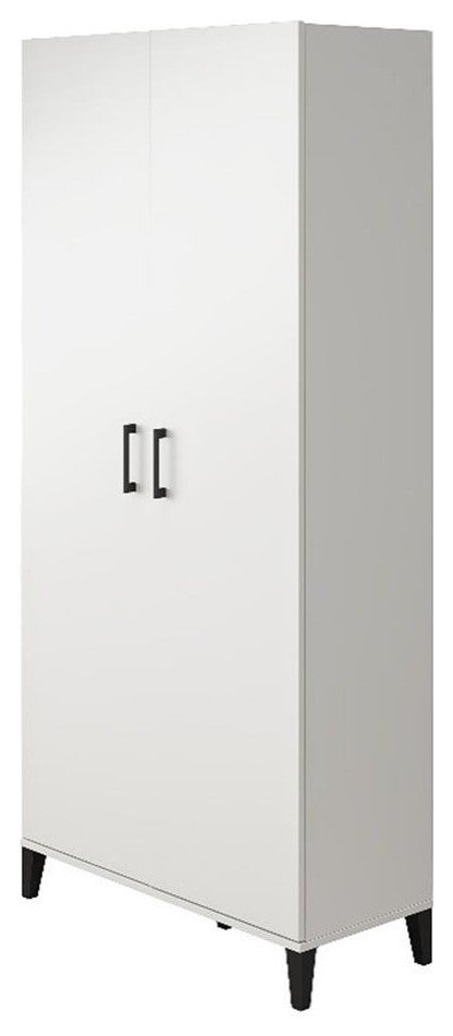 Systembuild Evolution Flex Tall Storage Cabinet in White