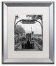 "Metropolitan 1" Framed Art by Yale Gurney, Silver, White, 16"x20"