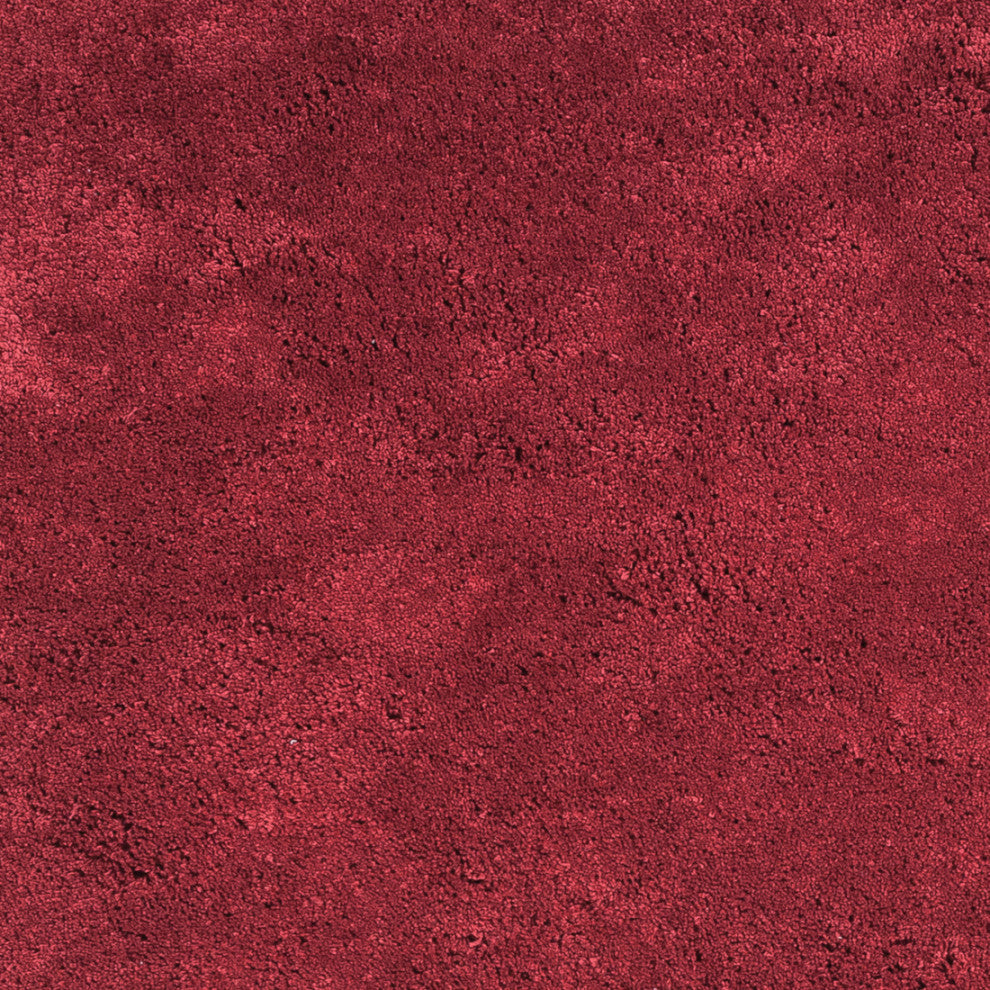 KAS Bliss 1564 Red Shag Area Rug, 5' x 7'
