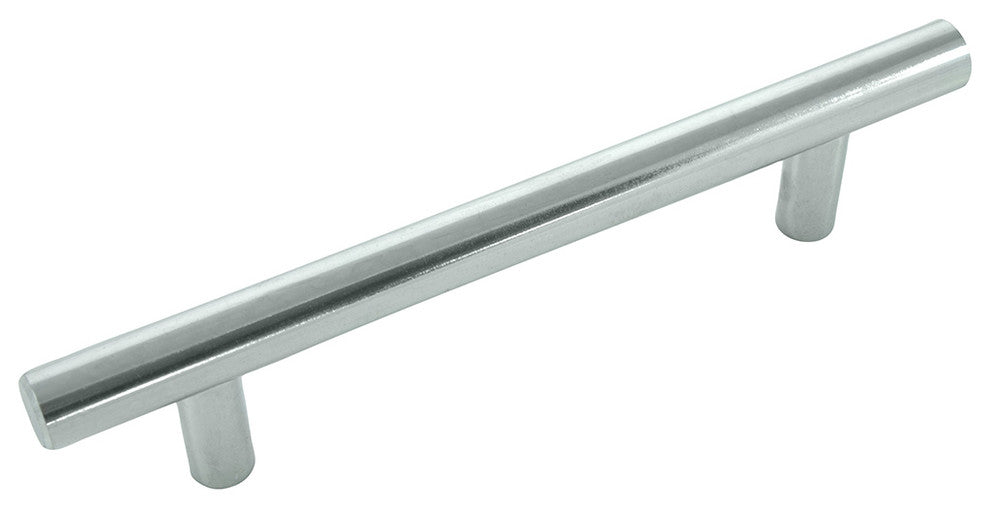 Steel T-Bar Pull - Polished Chrome - 4"