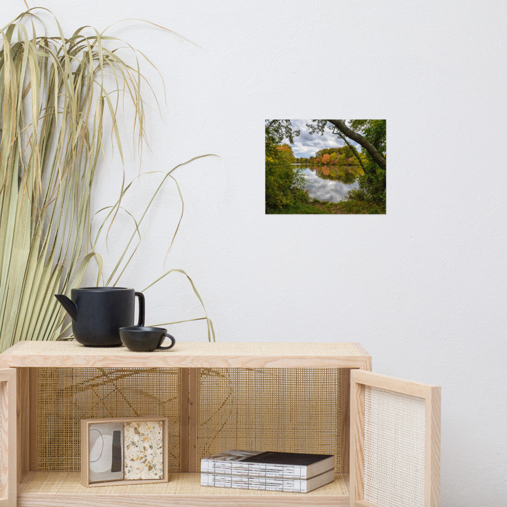 Lost in Autumn Color Landscape Photo, Rural Unframed Wall Art Print, 11" X 14"