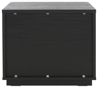 Safavieh Averi 2 Drawer Nightstand, Black