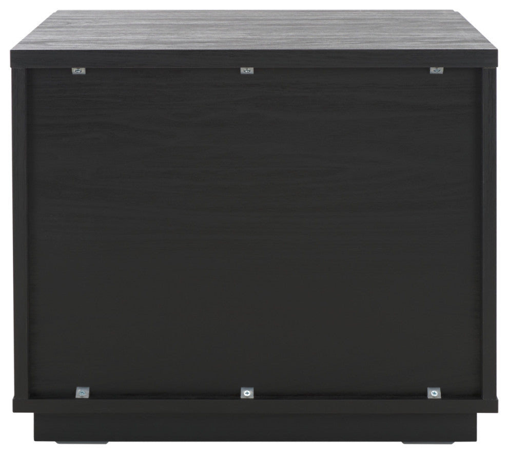 Safavieh Averi 2 Drawer Nightstand, Black