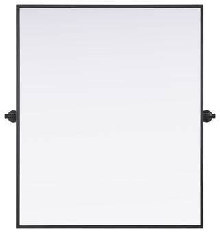 Home Living 30x36 Pivot Mirror, Black