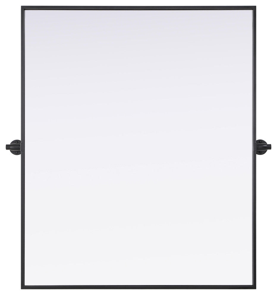 Home Living 30x36 Pivot Mirror, Black