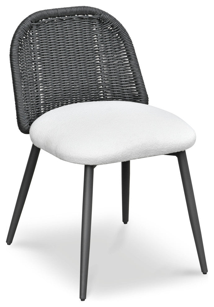 Alexa Performance Fabric Outdoor Dining Chair, Black