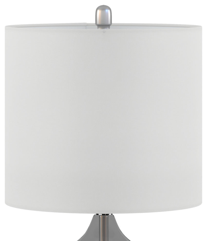 Ellipse Curved Glass Table Lamp Set of 2, Gray