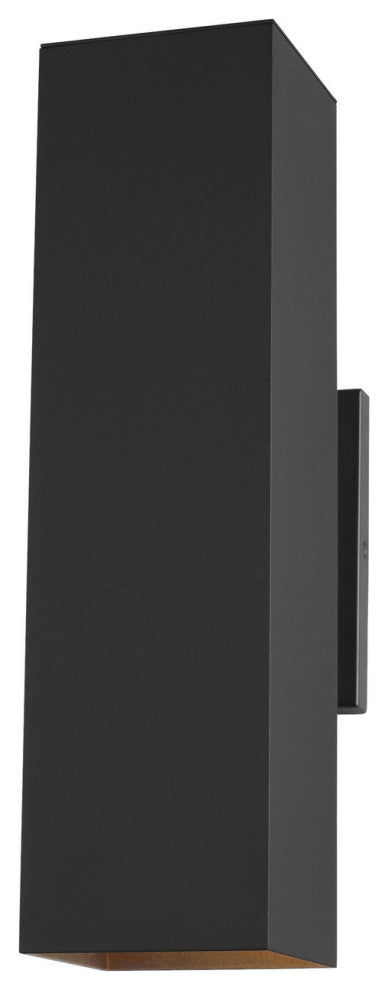 Pohl 2-Light Outdoor Wall Lantern, Black