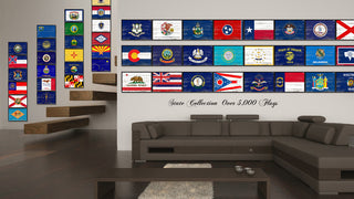 Ohio State Flag Canvas Print, 28"x37"