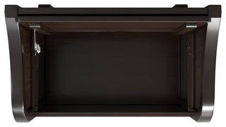 Connaught Solid Wood Small Entryway Storage Bench, Chestnut Brown