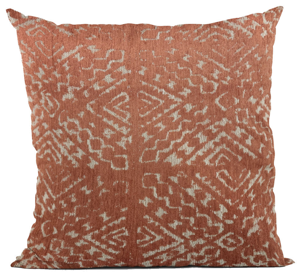 Plutus Red Diamonds Luxury Throw Pillow, 26"x26"