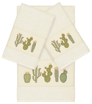Mila 3 Piece Embellished Towel Set