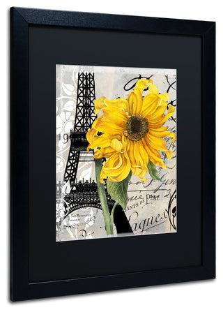 Color Bakery 'Paris Blanc' Matted Framed Art, Black Frame, Black Mat, 16x20