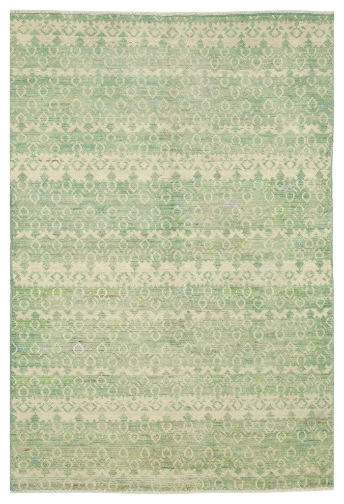 Rug N Carpet - Hand-Knotted Oriental 6' 2" x 8' 11" Decorative Oushak Area Rug