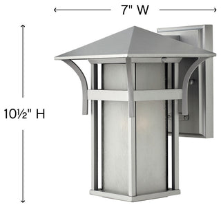 Hinkley Lighting 2570 10.5"H 1 Light Lantern Outdoor Wall Sconce - Titanium