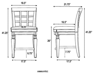 Napa Bar Stool With Back, Mahogany, 1, Counter Height