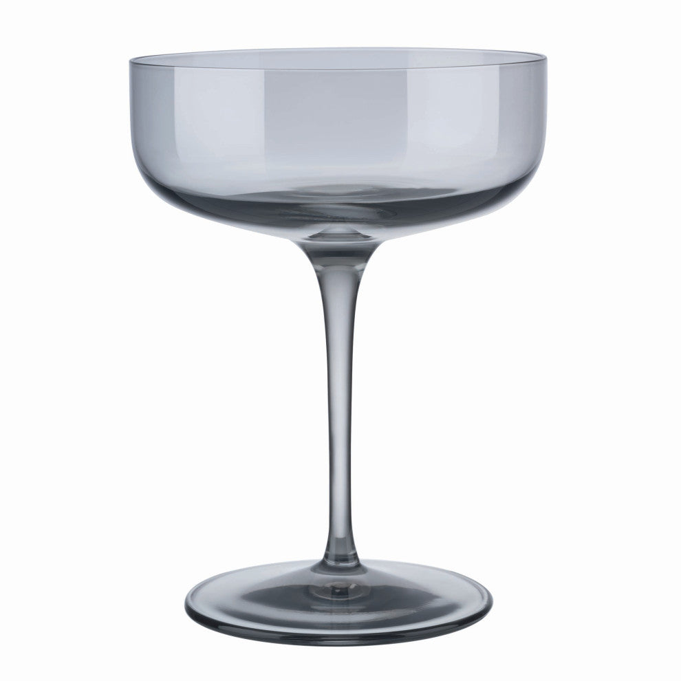Fuum Champagne Saucer Glasses Set of 4, Smoke