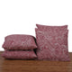 Paisley Suede 4 Piece Pillow Shell Set, Red, 20"x20"