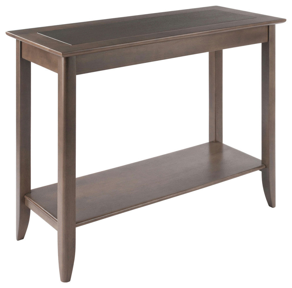 Santino Console Hall Table, Oyster Gray