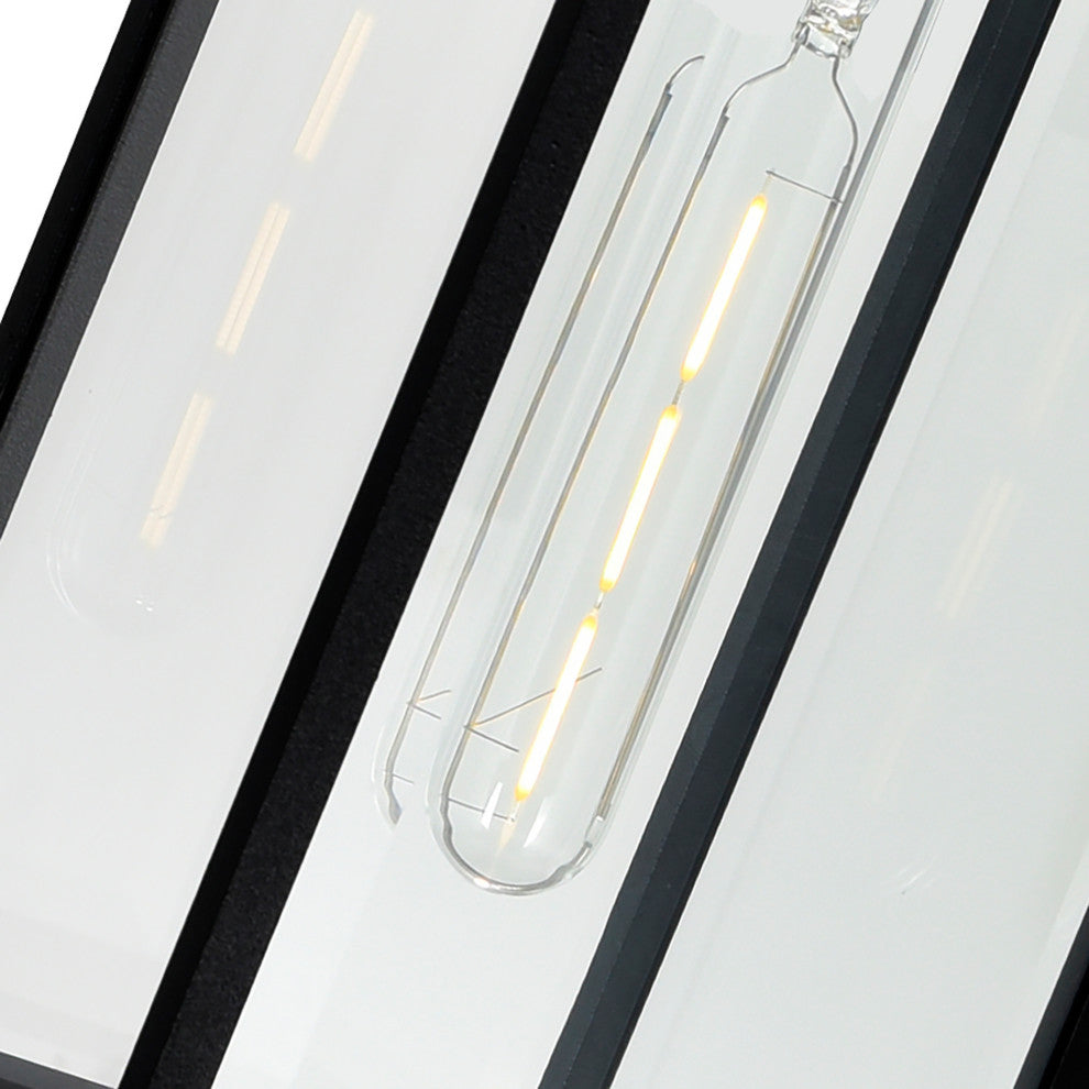Windsor 1 Light Black Outdoor Ceiling Light