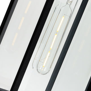 Windsor 1 Light Black Outdoor Ceiling Light
