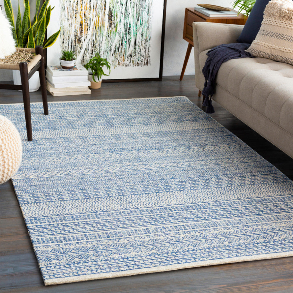 Maroc MAR-2303 Rug, Denim/Cream, 8'x10'