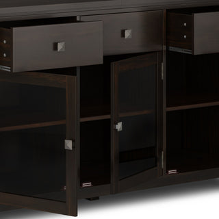 Cosmopolitan Solid Wood Sideboard Buffet, Mahogany