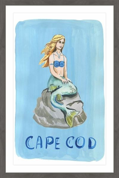 "Siren of Cape Cod" Framed Painting Print, 12"x18"